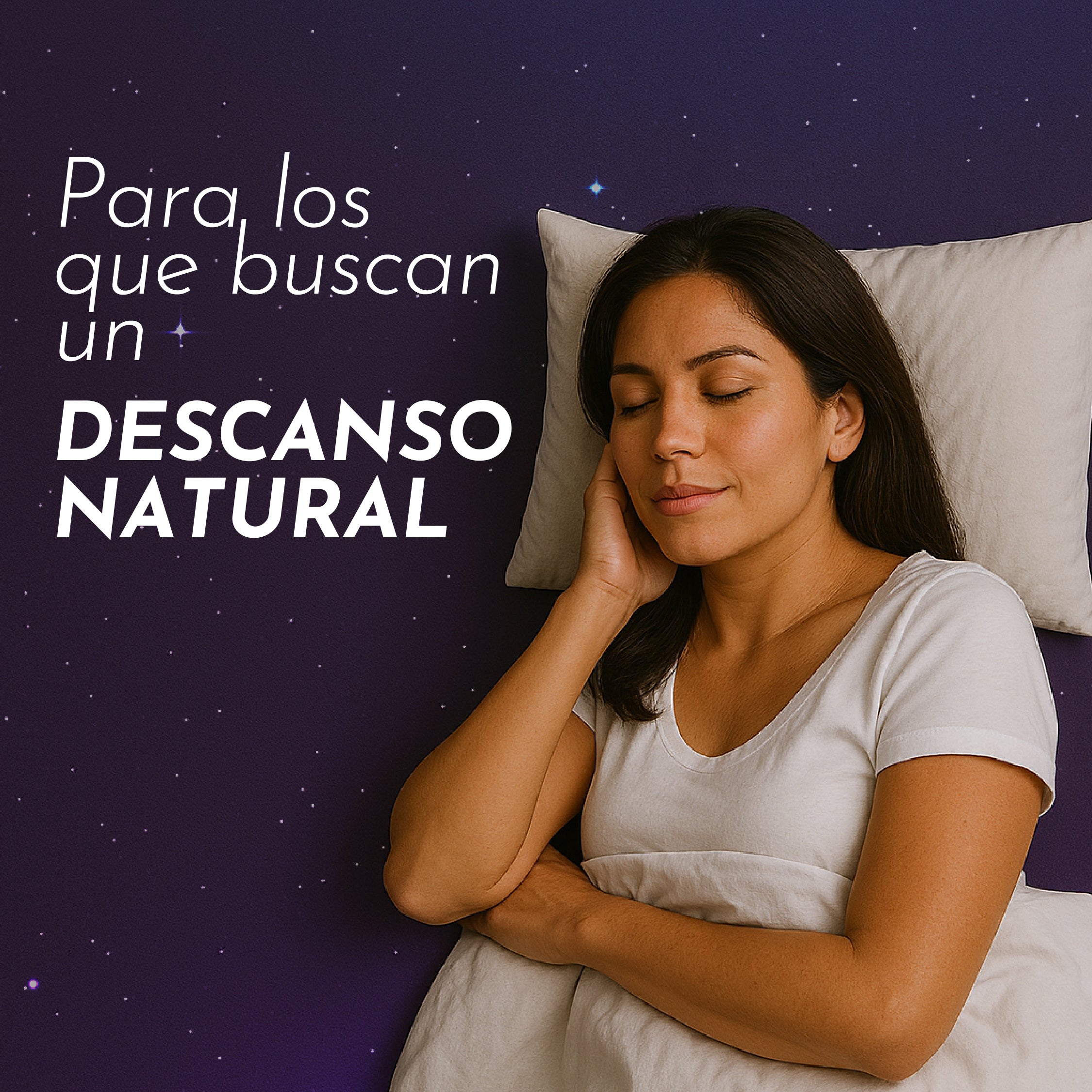 Mujer descansando profundamente con ayuda de Deyun Z, suplemento natural para el insomnio

